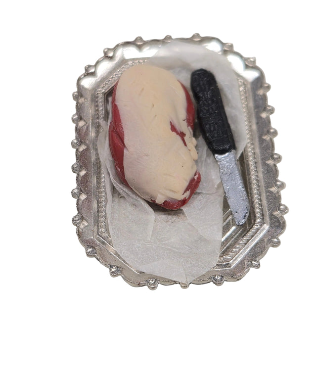 Fleischplatte 1:12 – Puppenhaus Zubehör