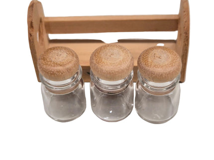 Einmachgläser mit Holzgestell 1:12 – für das Puppenhaus