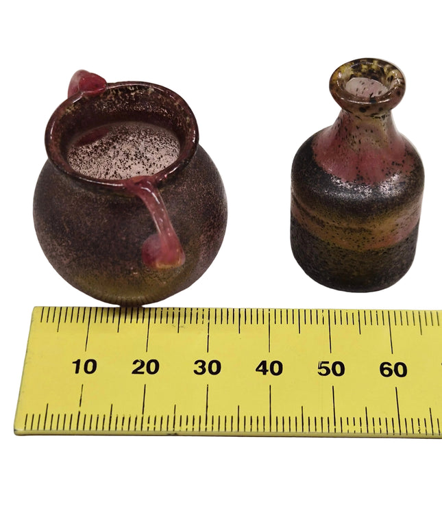 Glas Vase und Bottich 1:12 – für das Puppenhaus