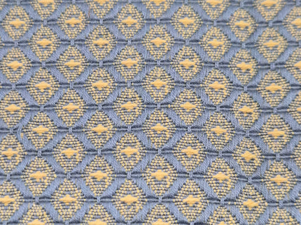 Bastelstoff  - Blau mit Rhomben