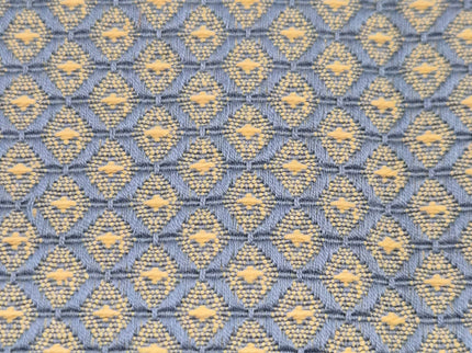 Bastelstoff  - Blau mit Rhomben
