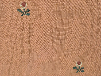 Bastelstoff  - Orange mit Blumen
