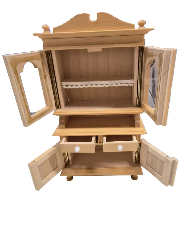 Service Schrank für Geschirr  1:12  Puppenhaus  Zubehör