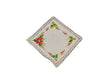 Weiss Rote Blumen 9.5 x 9.5