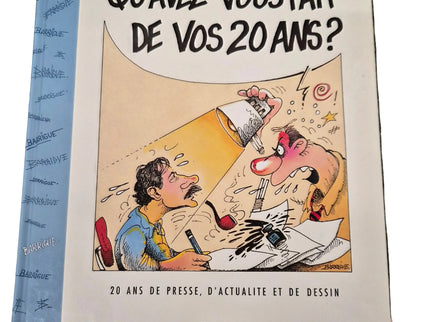 Qu'avez-vous fait de vos 20 ans | dessin à la main et signature authentique