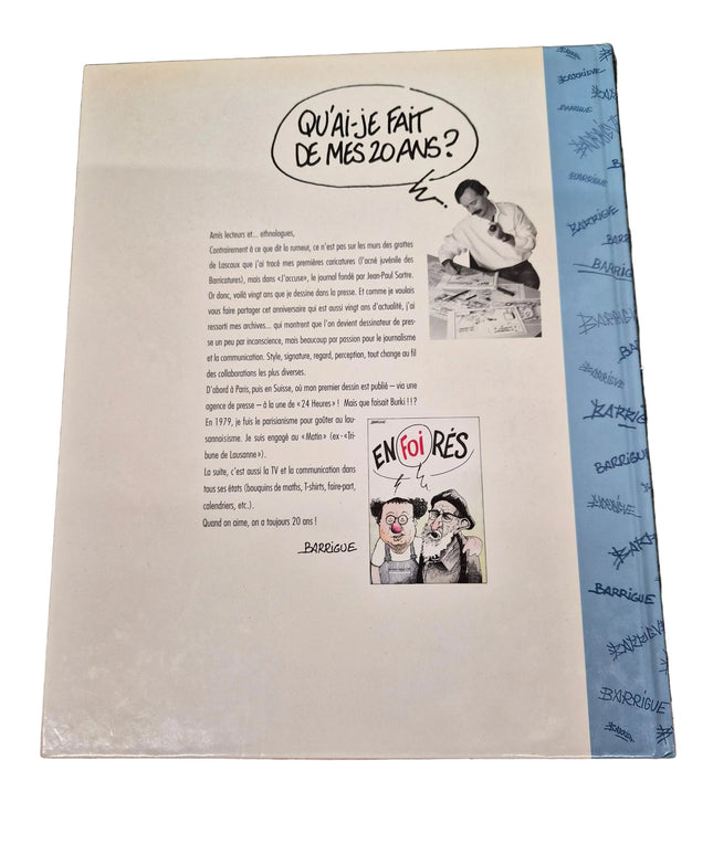 Qu'avez-vous fait de vos 20 ans | dessin à la main et signature authentique