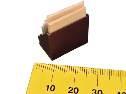 Papier Auslage für Puppenhaus 1:12