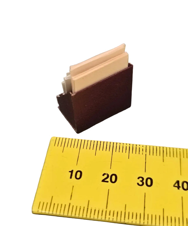 Papier Auslage für Puppenhaus 1:12
