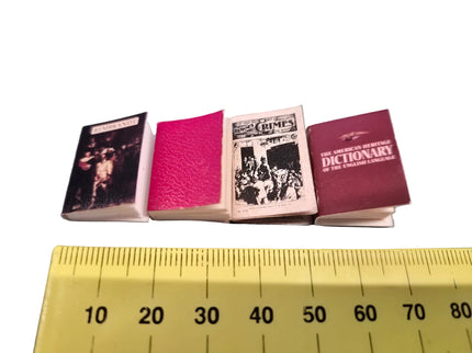 Bücher für Bibliothek Puppenhaus Zubehör 1:12