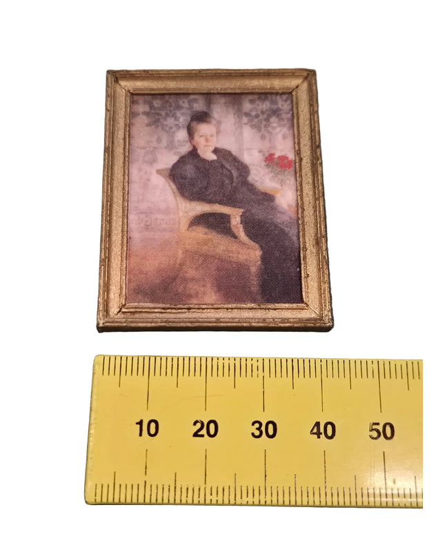 Bild mit Rahmen für Puppenhaus 1:12