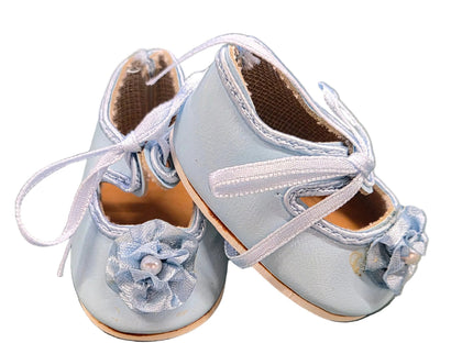 Puppen Schuhe Hell Blau 6 cm