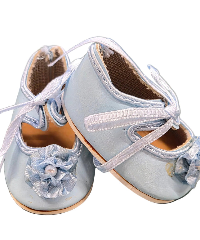 Puppen Schuhe Hell Blau 6 cm