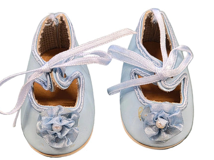 Puppen Schuhe Hell Blau 6 cm
