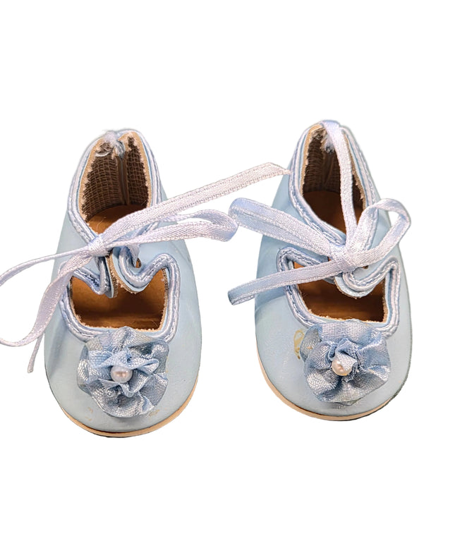 Puppen Schuhe Hell Blau 6 cm