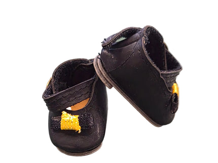 Puppen Mary Jane Schuhe Schwarz 4 cm – Kunstleder