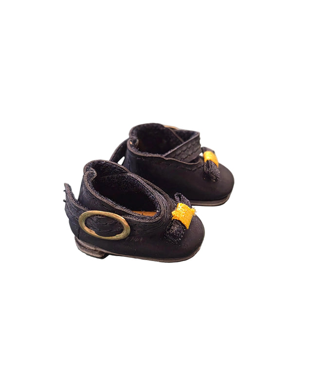 Puppen Mary Jane Schuhe Schwarz 4 cm – Kunstleder