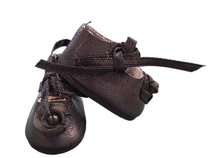 Puppen Schuhe Schwarz 4cm