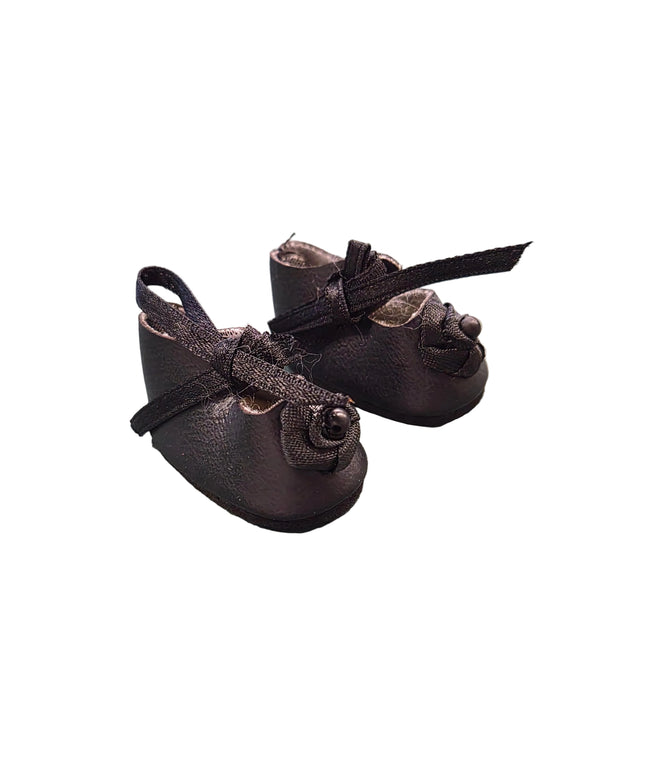 Puppen Schuhe Schwarz 4cm
