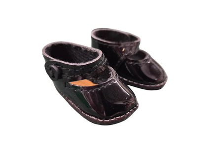 Puppen Schuhe Schwarz Lack 5 cm und 8cm