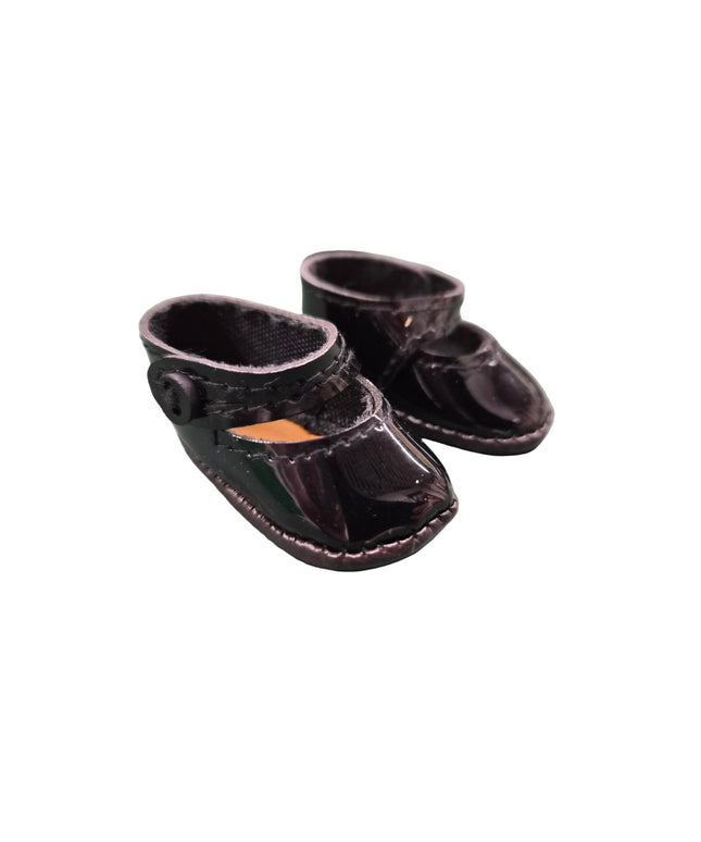 Puppen Schuhe Schwarz Lack 5 cm und 8cm