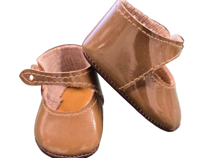 Puppen Schuhe Braun 8 cm