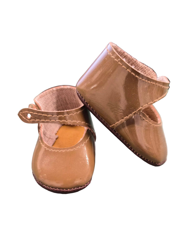 Puppen Schuhe Braun 8 cm