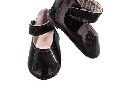 Puppen Schuhe Schwarz Lack 5 cm und 8cm