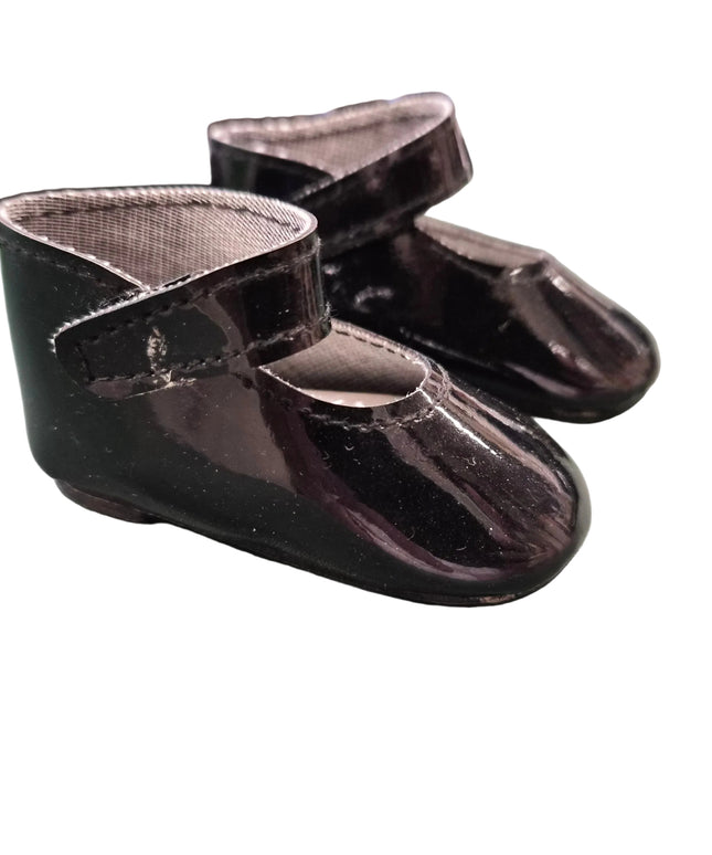 Puppen Schuhe Schwarz Lack 5 cm und 8cm