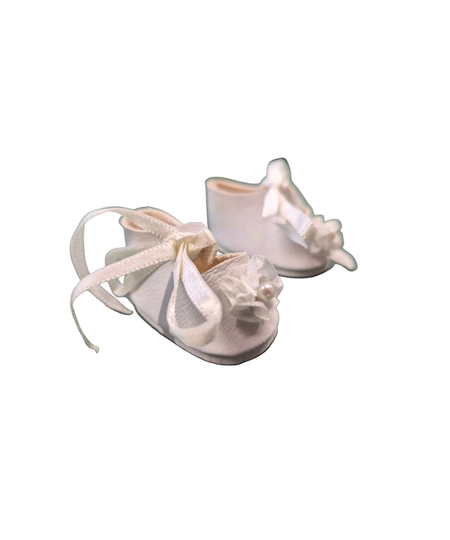 Puppen Schuhe Weiss 4cm – Kunstleder