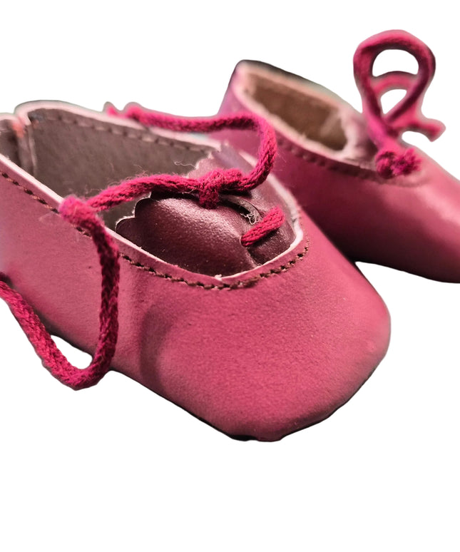 Puppen Schuhe Bordeaux Rot 6 cm & 6,5 cm – Kunstleder