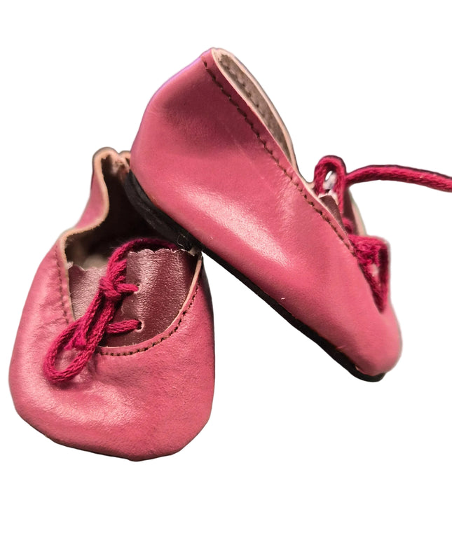 Puppen Schuhe Bordeaux Rot 6 cm & 6,5 cm – Kunstleder