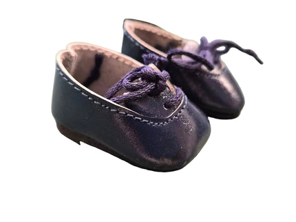 Puppen Schuhe Dunkel  Blau 5cm – Echtleder