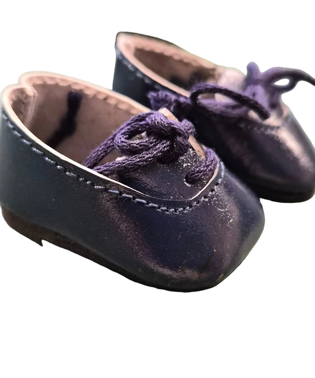 Puppen Schuhe Dunkel  Blau 5cm – Echtleder