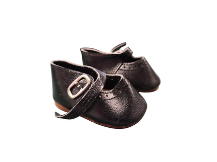Puppen Schuhe Schwarz 6 cm – Kunstleder