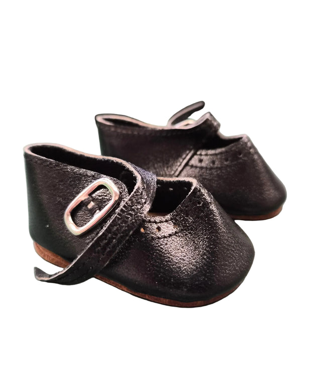 Puppen Schuhe Schwarz 6 cm – Kunstleder