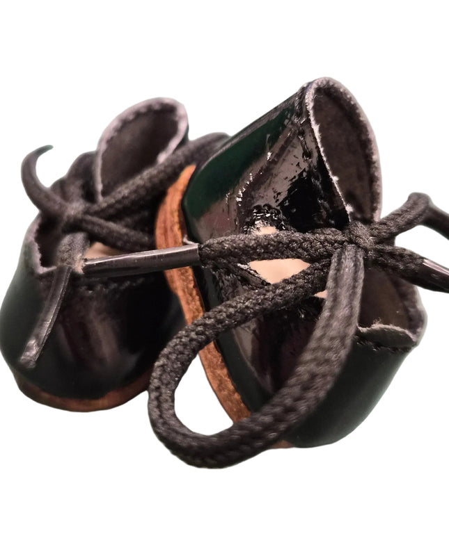 Puppen Schuhe Schwarz 3.5 cm – Kunstleder Lack