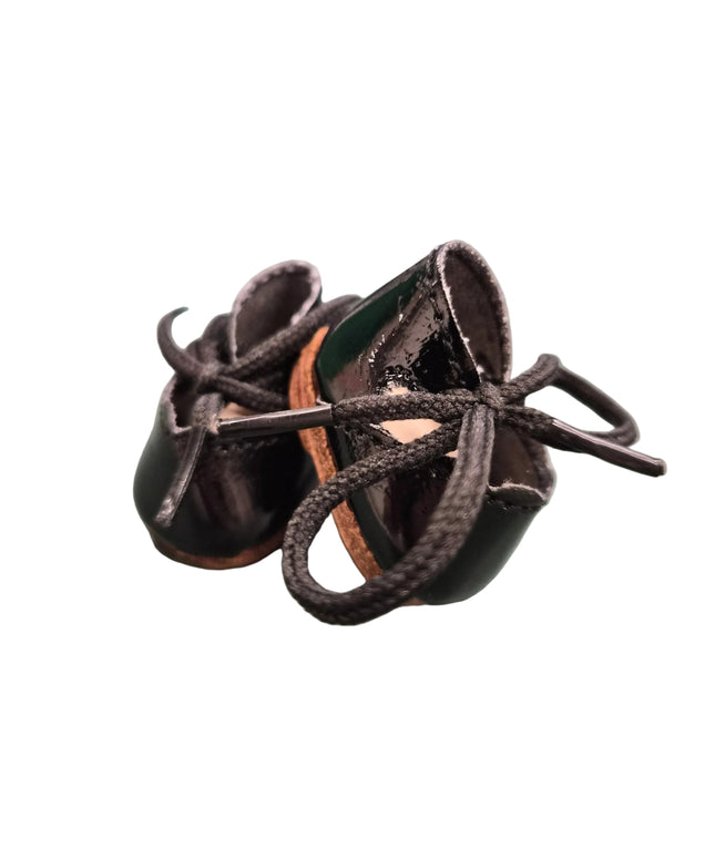 Puppen Schuhe Schwarz 3.5 cm – Kunstleder Lack