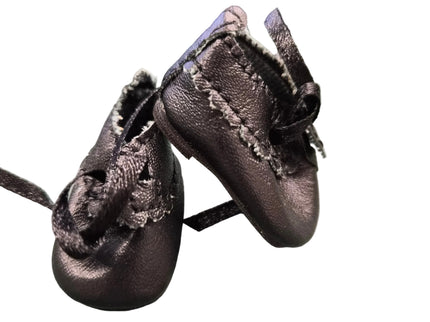 Heidi Ott Puppen Schuhe Schwarz 4 cm – Kunstleder