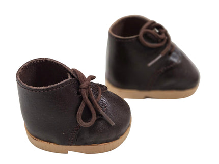 Puppen Schuhe aus Holz und Leder