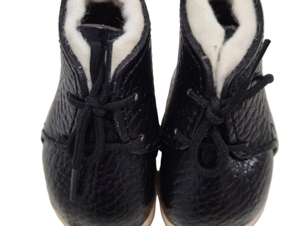 Puppen Schuhe aus Holz und Leder