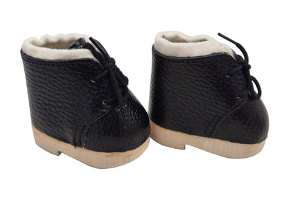Puppen Schuhe aus Holz und Leder