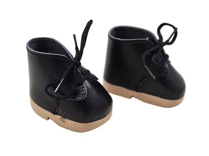 Puppen Schuhe aus Holz und Leder