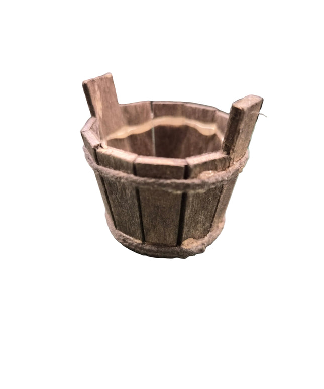 Holz Zuber für Puppenhaus 1:12