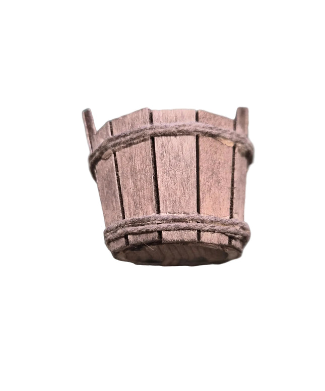 Holz Zuber für Puppenhaus 1:12