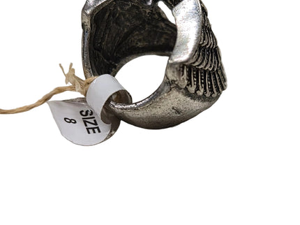 Ring aus Metall mit Engelsmotiv