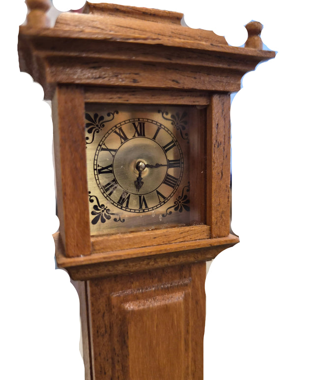 Standuhr mit Pendel 1:12  Puppenhaus  Zubehör