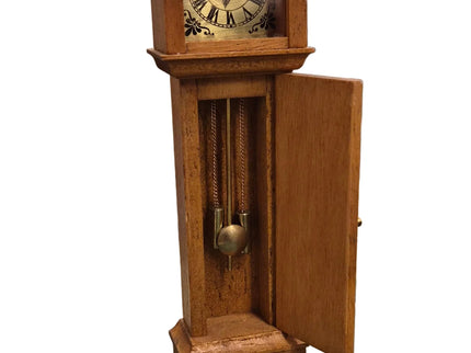 Standuhr mit Pendel 1:12  Puppenhaus  Zubehör
