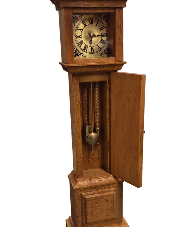 Standuhr mit Pendel 1:12  Puppenhaus  Zubehör