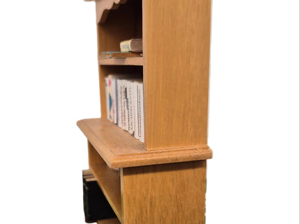 Bücherregal mit Büchern 1:12  Puppenhaus  Zubehör