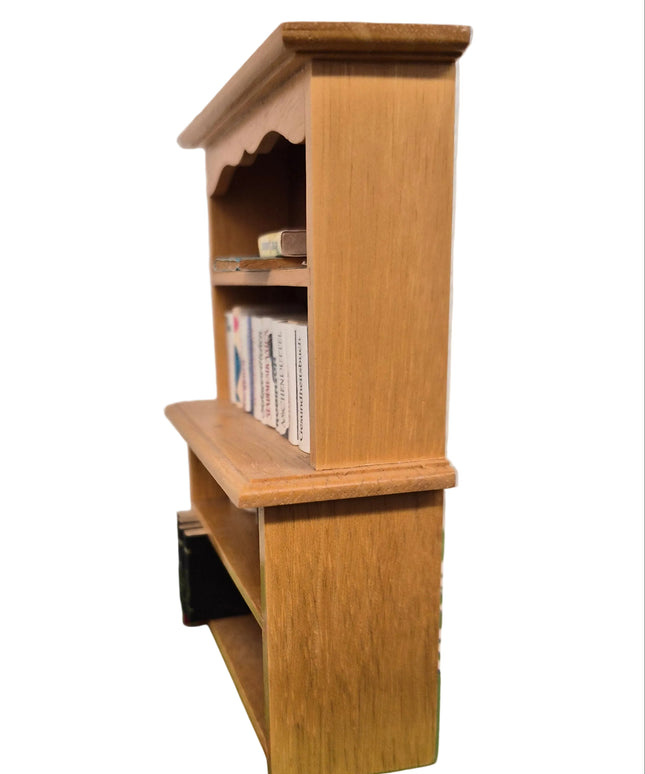Bücherregal mit Büchern 1:12  Puppenhaus  Zubehör